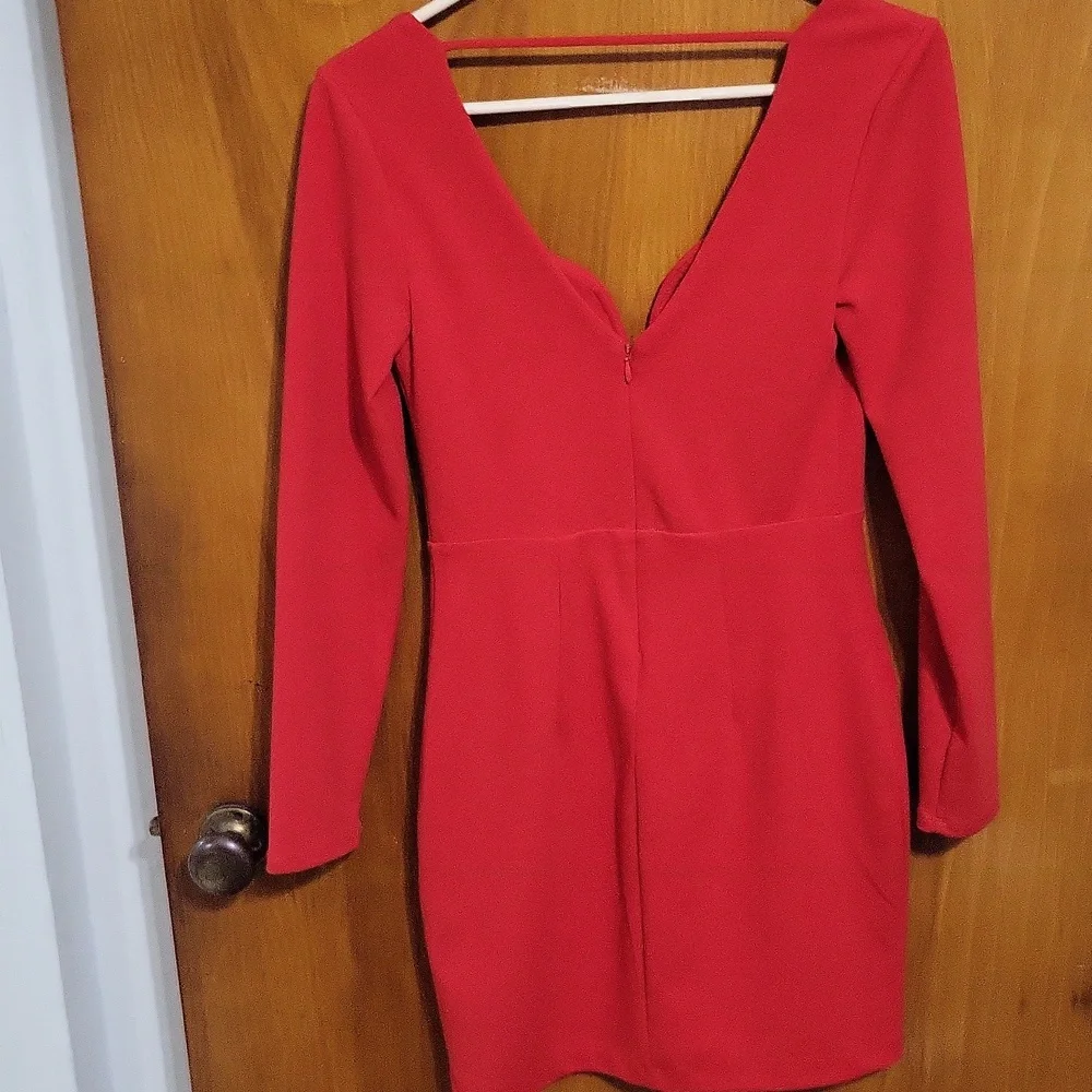 Sexy Womens Red Dress Size Xs By Express - Picture 3 of 8